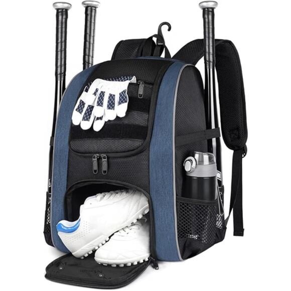 Baseball Backpack, Lightweight Softball Bags with Shoes Compartment for Men - Picture 7 of 7